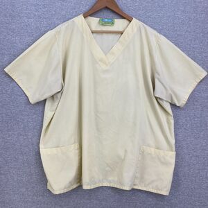 TL Uniforms Scrub Top Womens 2X Plus Nursing Vet Medical Uniform Short Sleeve